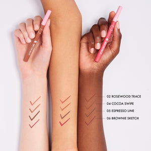 SEPHORA COLLECTION Lip Tint Felt Liner – selected shade range and swatches