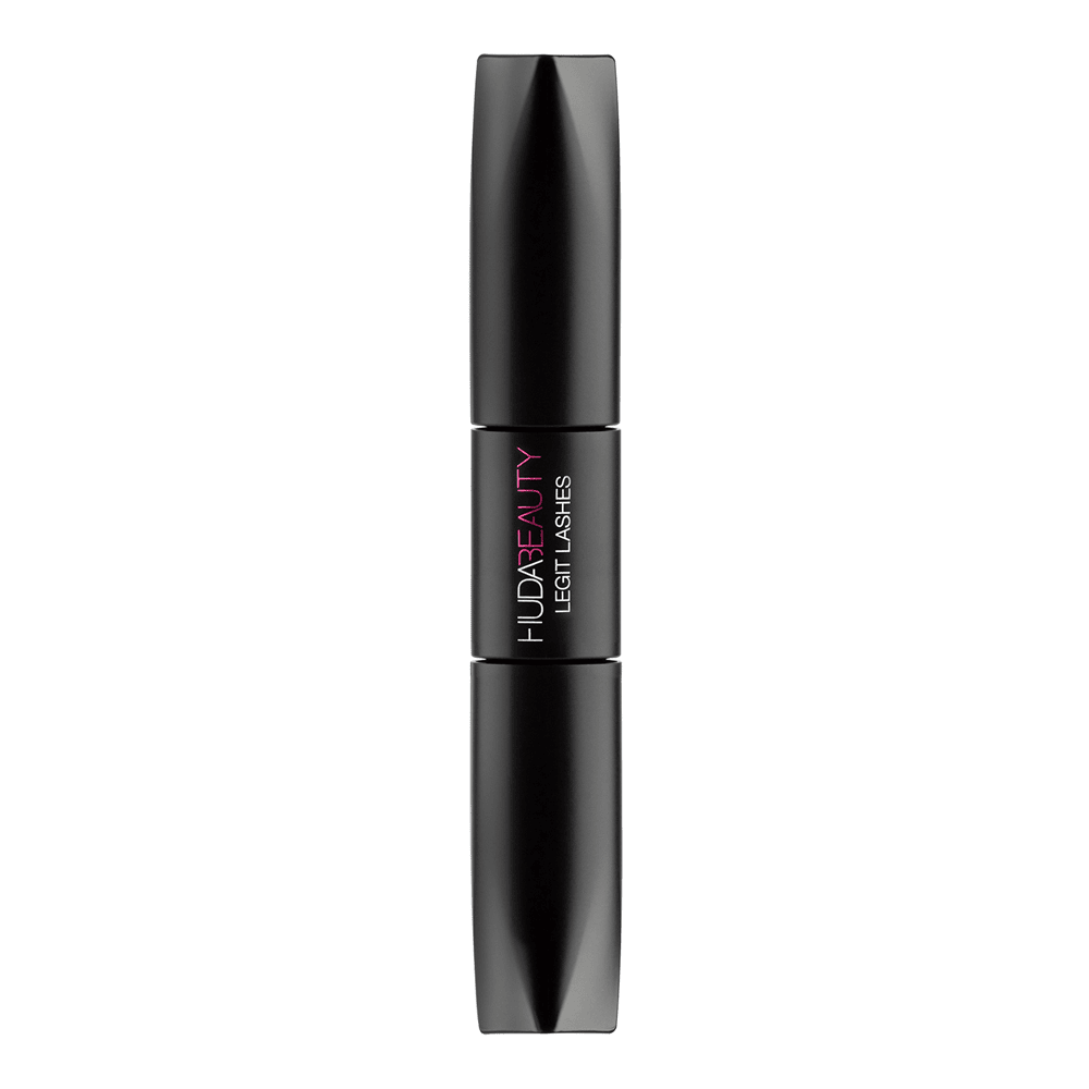 Huda Beauty LEGIT LASHES Double-Ended Volumizing and Lengthening Mascara Mini – Very Vanta (Black)