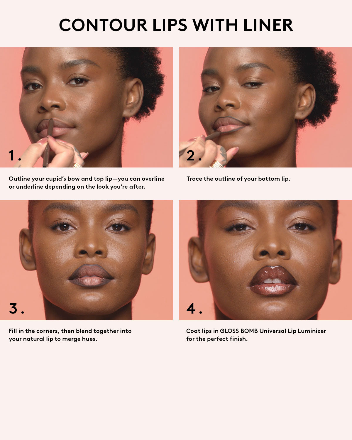Fenty Beauty Trace'd Out Longwear Waterproof Pencil Lip Liner – how to use