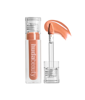Huda Beauty FAUX FILLER Extra Shine Lip Gloss – Honey